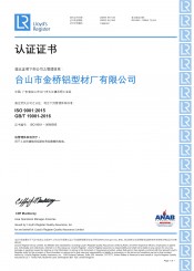 iso9001：2015质量管理体系anab认证